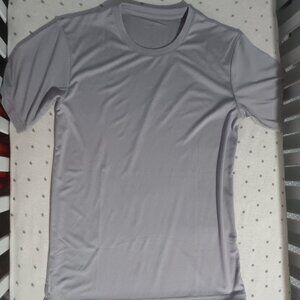Athletic dry fit gray short sleeve shirt S Small
